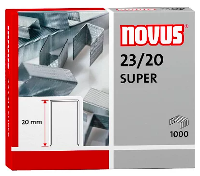 Скоби для степлера NOVUS № 23/20 SUPER ( 042-0240 )